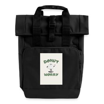 SOUCI DE BEIGNET - Sac à dos Roll Top à deux anses - noir - Devant