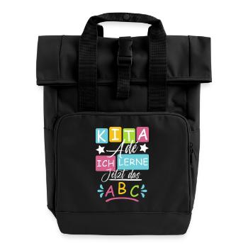 Daycare graduates 2026 - Roll Top Backpack with Two Handles - black - Front