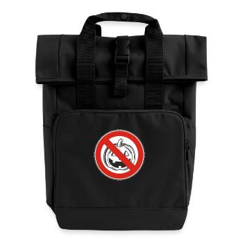 NO HALLOWEEN - Rolltop Rucksack mit zwei Griffen - Schwarz - Vorne