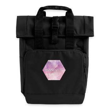 Hannover - Rolltop Rucksack mit zwei Griffen - Schwarz - Vorne