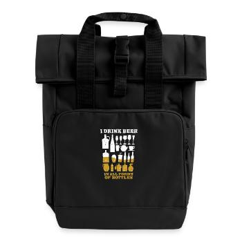 Les amateurs de bière - Sac à dos Roll Top à deux anses - noir - Devant