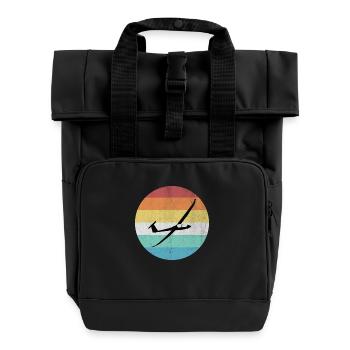Vol à voile - Sac à dos Roll Top à deux anses - noir - Devant