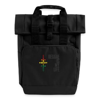 Reggae is my life - Sac à dos Roll Top à deux anses - noir - Devant