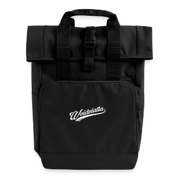 Woidviatla Original – Stolz aus dem Waldviertel - Rolltop Rucksack mit zwei Griffen - Schwarz - Vorne
