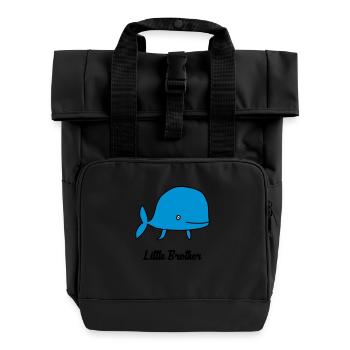 Frère Frangin Frere Naissance Bébé Frérot - Sac à dos Roll Top à deux anses - noir - Devant