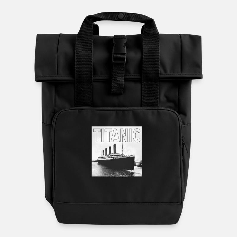 TITANIC sw Poster q - Sac à dos Roll Top à deux anses - noir