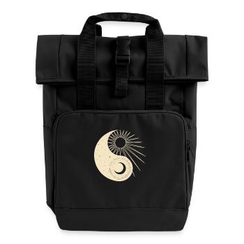 Cosmic Balance - Roll Top Backpack with Two Handles - black - Front