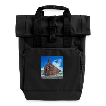 Ghost Town Bodie - Rolltop Rucksack mit zwei Griffen - Schwarz - Vorne