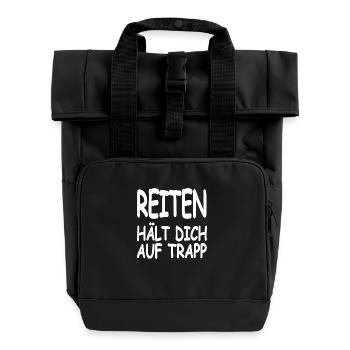 Chevaucher - Sac à dos Roll Top à deux anses - noir - Devant