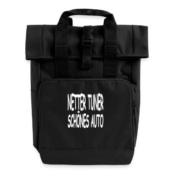 Tuner - Rolltop Rucksack mit zwei Griffen - Schwarz - Vorne