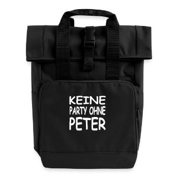 Parti - Sac à dos Roll Top à deux anses - noir - Devant