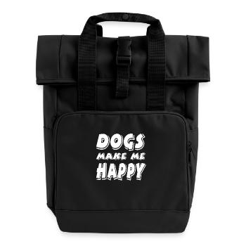Canine - Sac à dos Roll Top à deux anses - noir - Devant
