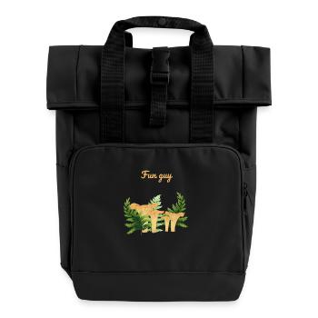 Ich bin ein lustiger Kerl - Rolltop Rucksack mit zwei Griffen - Schwarz - Vorne