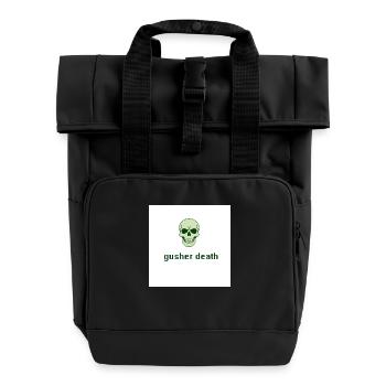 Gesunder Tod - Rolltop Rucksack mit zwei Griffen - Schwarz - Vorne