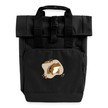 Crapaud - Sac à dos Roll Top à deux anses - noir - Devant