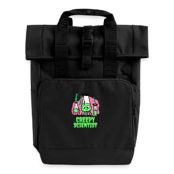 Wissenschaft - Rolltop Rucksack mit zwei Griffen - Schwarz - Vorne