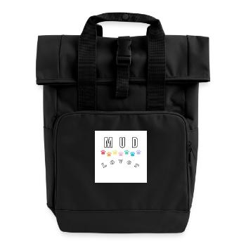 Schmutzige Hunde - Rolltop Rucksack mit zwei Griffen - Schwarz - Vorne