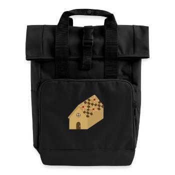 Maison en pain d’épices - Sac à dos Roll Top à deux anses - noir - Devant