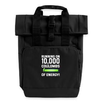 Elektriker Humor Elektrotechniker Ingenieur - Rolltop Rucksack mit zwei Griffen - Schwarz - Vorne