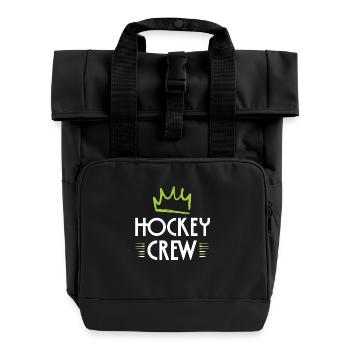 Équipe de hockey - Sac à dos Roll Top à deux anses - noir - Devant