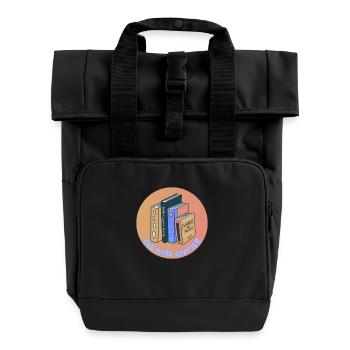 Noch ein Kapitel - Rolltop Rucksack mit zwei Griffen - Schwarz - Vorne