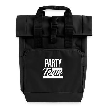 Équipe du parti - Sac à dos Roll Top à deux anses - noir - Devant