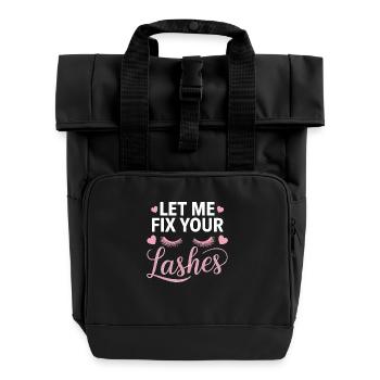 Précision pour des cils parfaits - Sac à dos Roll Top à deux anses - noir - Devant