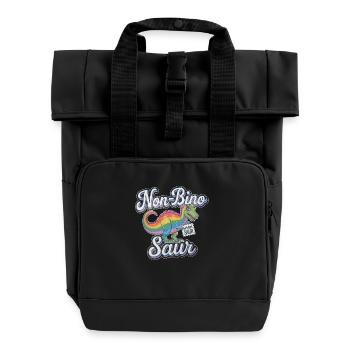 Non-Bino Saur 6 - Rolltop Rucksack mit zwei Griffen - Schwarz - Vorne