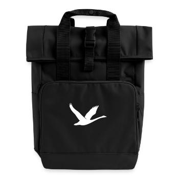 Belle silhouette de cygne - Sac à dos Roll Top à deux anses - noir - Devant