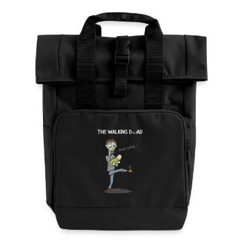 DAD - Rolltop Rucksack mit zwei Griffen - Schwarz - Vorne