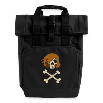 Pirate treasure - Roll Top Backpack with Two Handles - black - Front