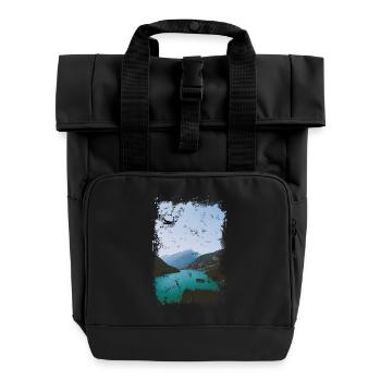 lac alpin - Sac à dos Roll Top à deux anses - noir - Devant