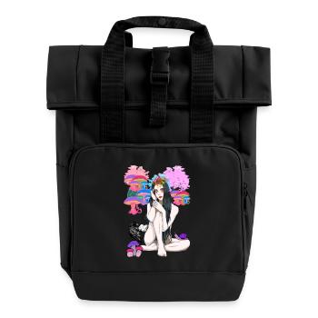 érotique spirituel occulte rituel magie fée nue - Sac à dos Roll Top à deux anses - noir - Devant