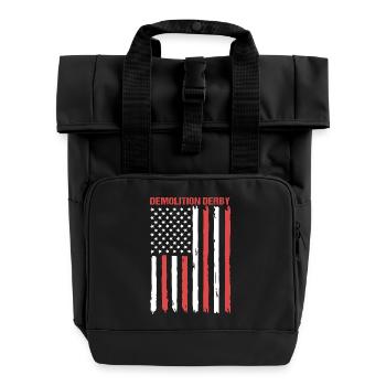 Demolition of the derby - Roll Top Backpack with Two Handles - black - Front