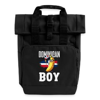 Drapeau de la République dominicaine Dom Rep Pride - Sac à dos Roll Top à deux anses - noir - Devant