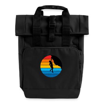 Escalade libre - Sac à dos Roll Top à deux anses - noir - Devant
