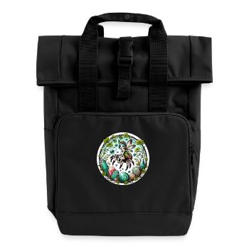 Cute Spider Fairy - Roll Top Backpack with Two Handles - black - Front
