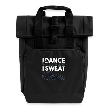 Walzer Paartanz - Rolltop Rucksack mit zwei Griffen - Schwarz - Vorne