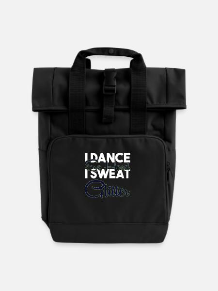 Walzer Paartanz - Rolltop Rucksack mit zwei Griffen - Schwarz
