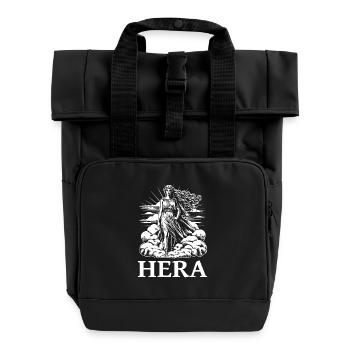 Héra, la déesse grecque – Design pour Mytholog - Sac à dos Roll Top à deux anses - noir - Devant