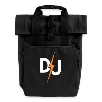 DJ Power Thunder - Roll Top Backpack with Two Handles - black - Front