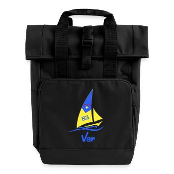 Voilier Var 83 - Sac à dos Roll Top à deux anses - noir - Devant