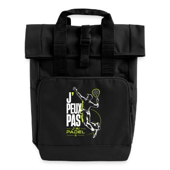 J’Peux Pas J’ai Padel Neon - Sac à dos Roll Top à deux anses - noir - Devant