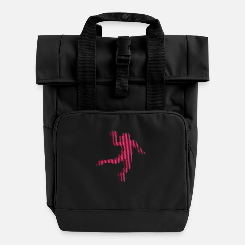 grille de bande de handball 2c - Sac à dos Roll Top à deux anses - noir