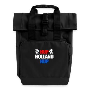 Hup holland hup - Rolltop Rucksack mit zwei Griffen - Schwarz - Vorne