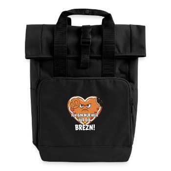 Amateur de bretzels - Sac à dos Roll Top à deux anses - noir - Devant