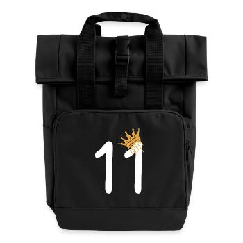 11 - Rolltop Rucksack mit zwei Griffen - Schwarz - Vorne