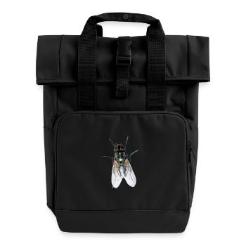 fliege - Rolltop Rucksack mit zwei Griffen - Schwarz - Vorne