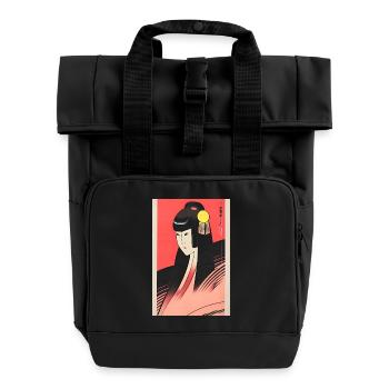 Geisha 10 - Roll Top Backpack with Two Handles - black - Front