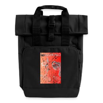 Surreal orange - Rolltop Rucksack mit zwei Griffen - Schwarz - Vorne